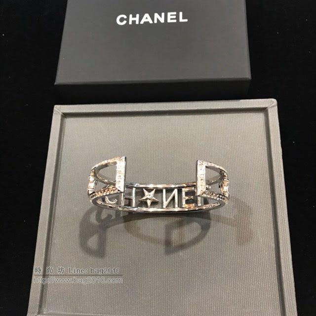 chanel手鏈 香奈兒字母 星星滿鑽 開口手鐲  gzsc1430